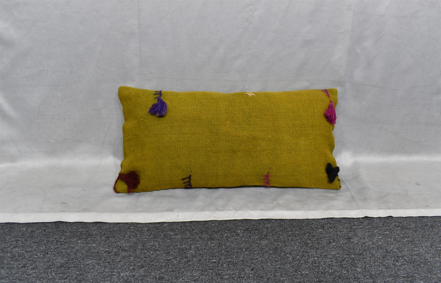 Yeni El Dokuma Dekoratif Lumbar Kilim Kırlent Yastık Kılıfı 6889