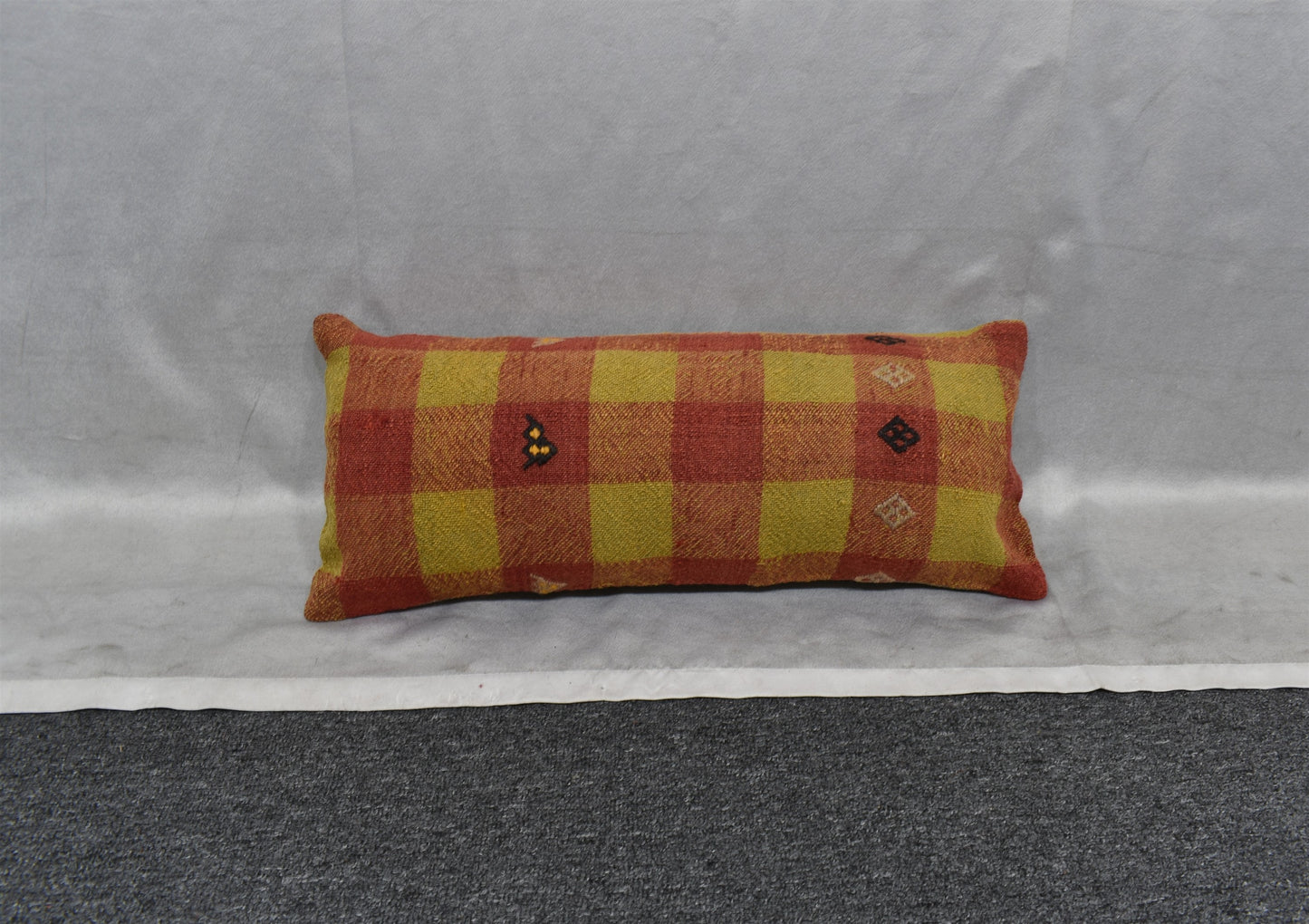 Yeni El Dokuma Dekoratif Lumbar Kilim Kırlent Yastık Kılıfı 6894