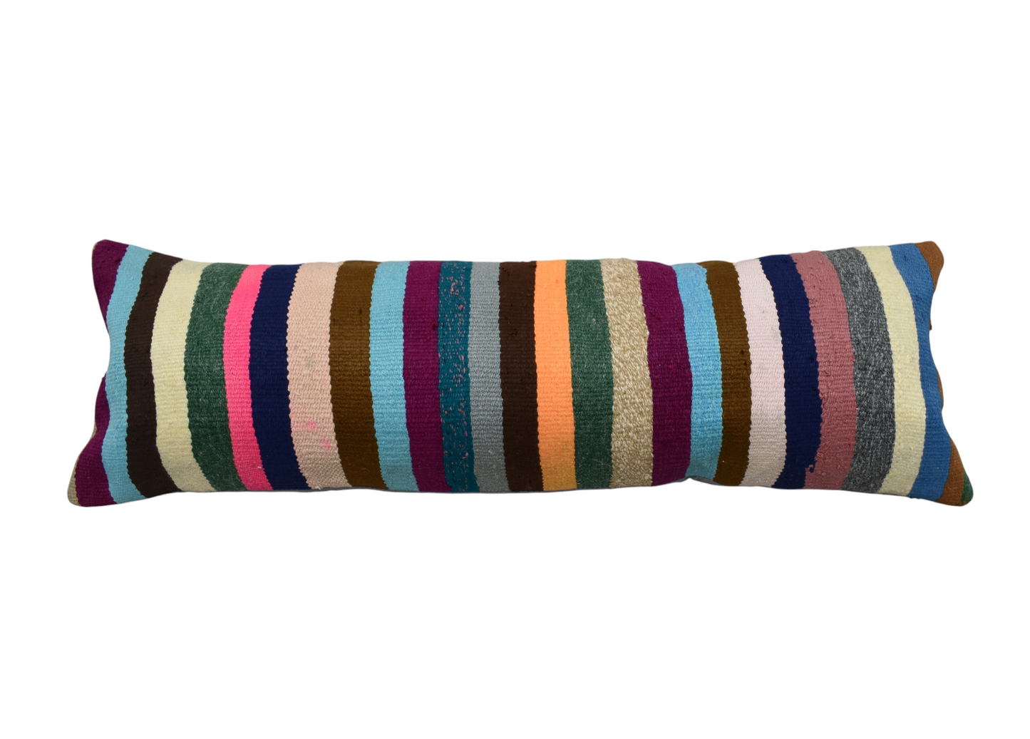 Yeni El Dokuma Dekoratif Lumbar Kilim Kırlent Yastık Kılıfı 6897