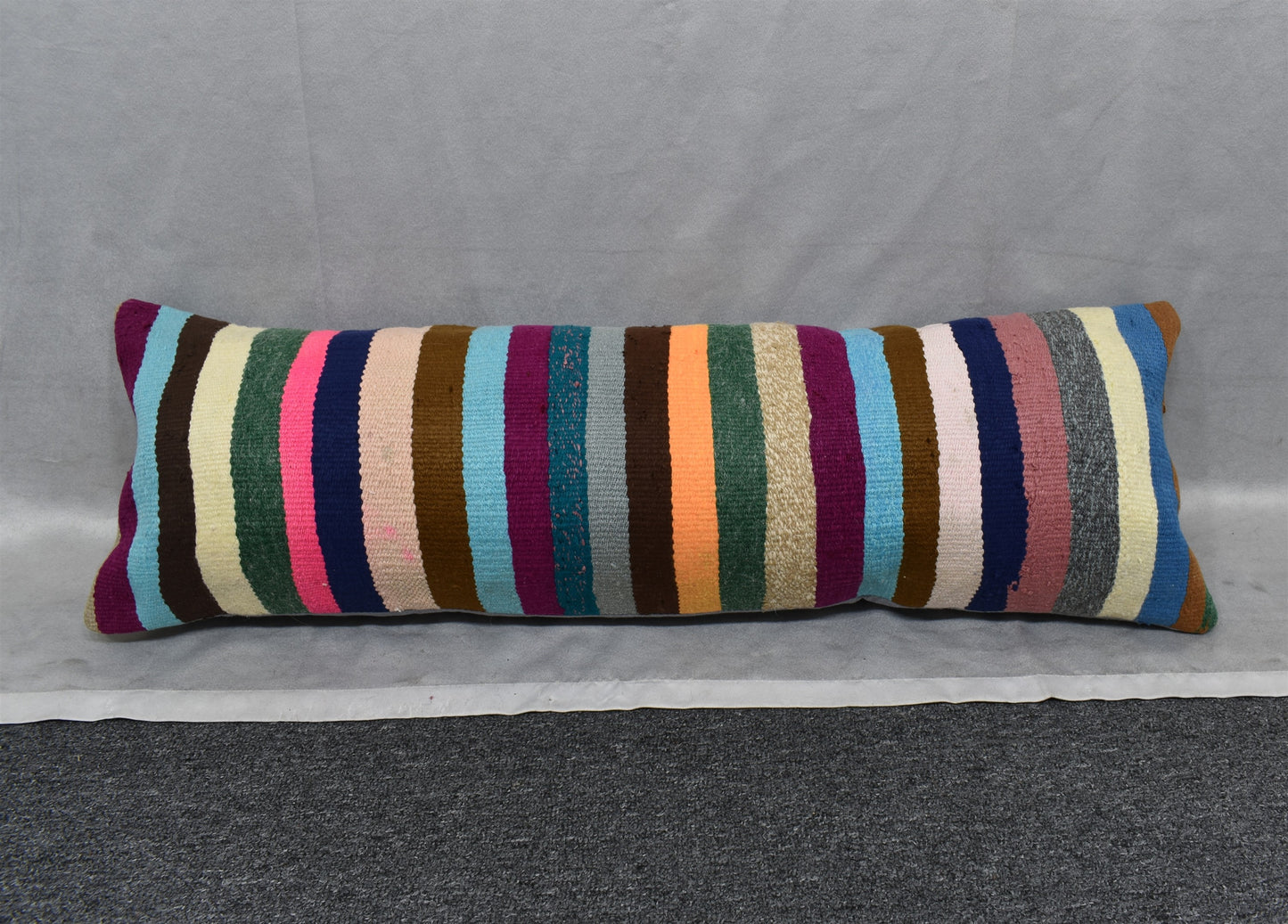 Yeni El Dokuma Dekoratif Lumbar Kilim Kırlent Yastık Kılıfı 6897