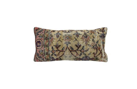 Vintage El Dokuma Dekoratif Lumbar Halı Kırlent Yastık Kılıfı 6902