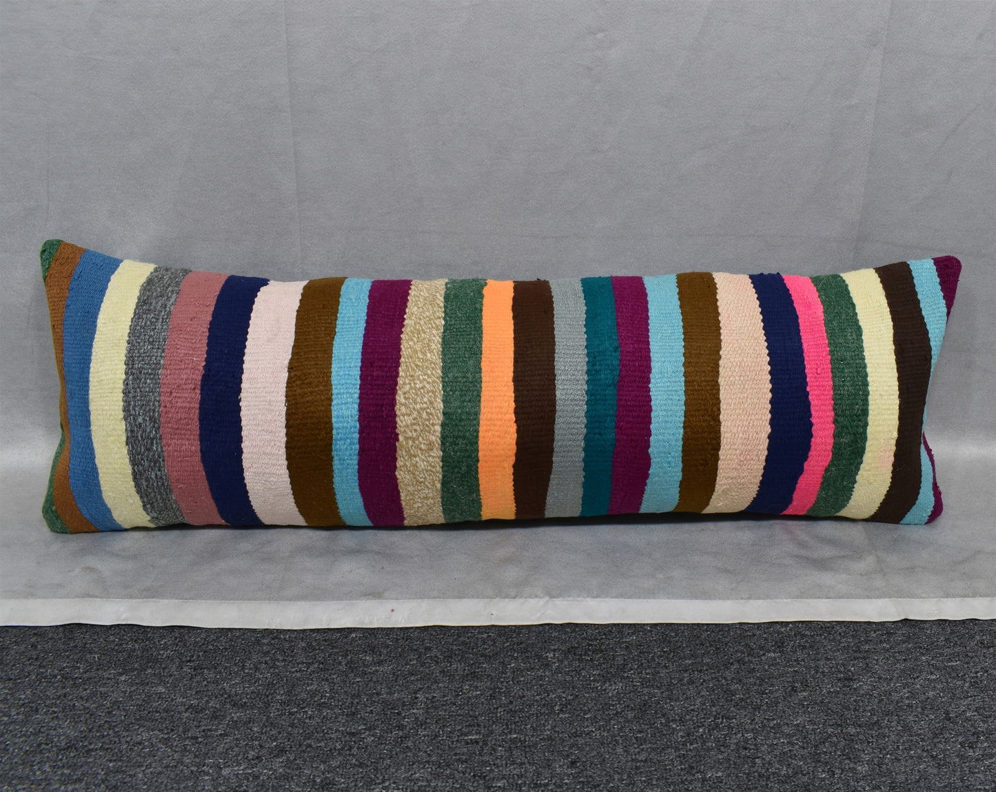 Yeni El Dokuma Dekoratif Lumbar Kilim Kırlent Yastık Kılıfı 6903