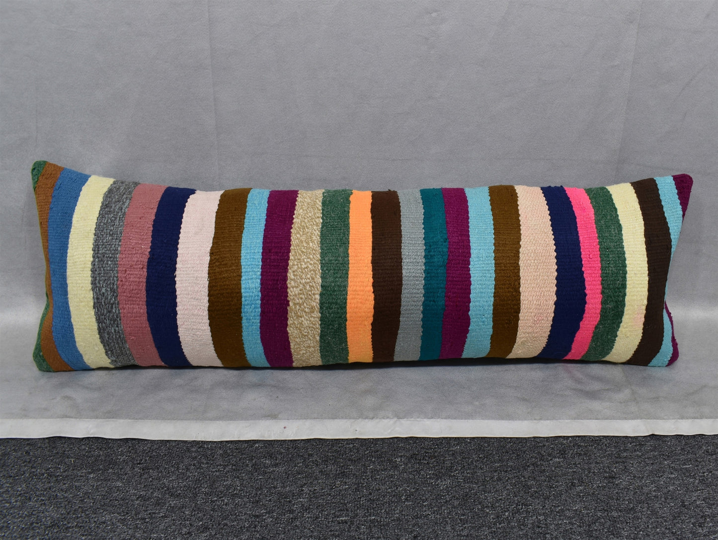 Yeni El Dokuma Dekoratif Lumbar Kilim Kırlent Yastık Kılıfı 6903