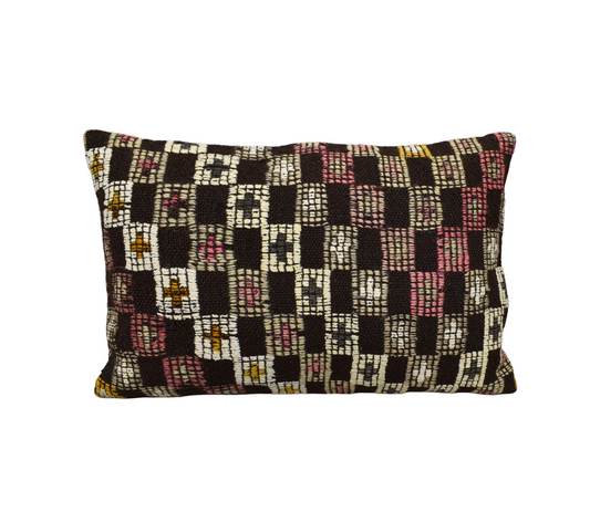 Yeni El Dokuma Dekoratif Kilim Kırlent Yastık Kılıfı 6915