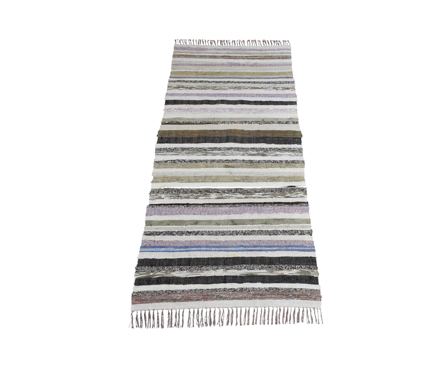 Yeni El Dokuma Otantik Bukleli Pamuklu Yolluk Kilim 6943