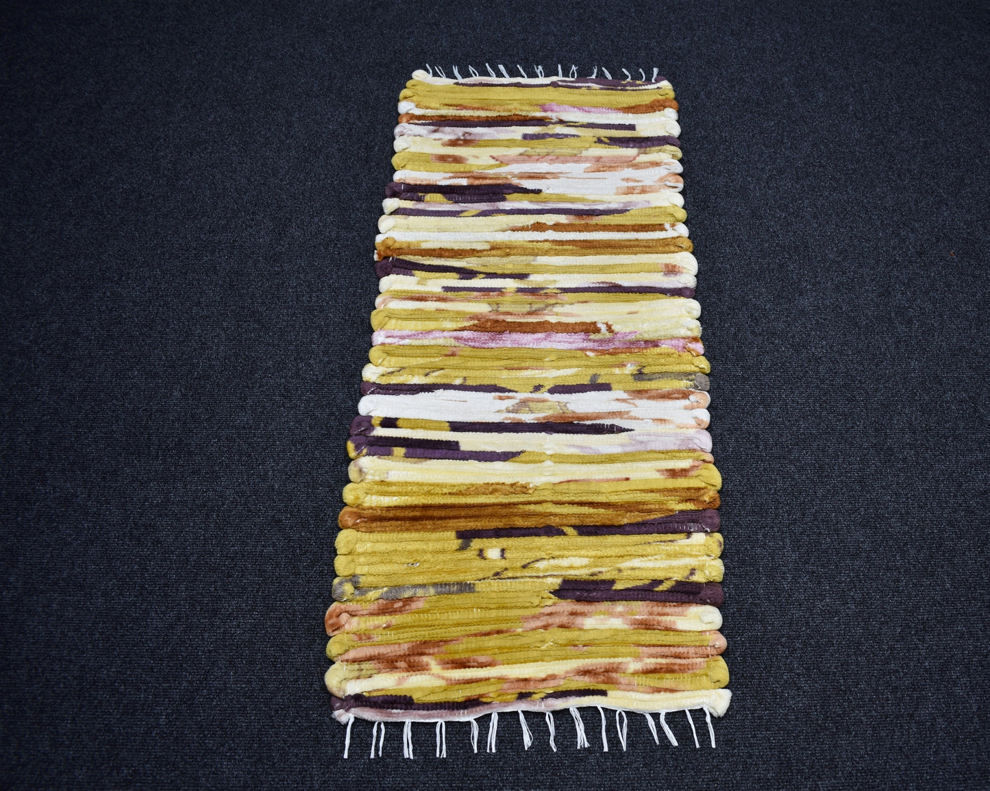 Yeni El Dokuma Otantik Bukleli Pamuklu Kilim 6961
