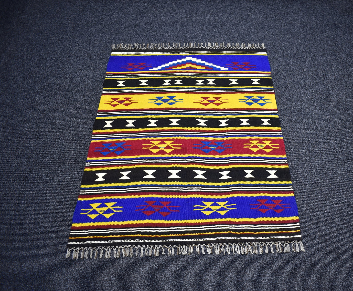 Yeni El Dokuma Otantik Manastır Namazlık Seccade Yün Kilim 6977