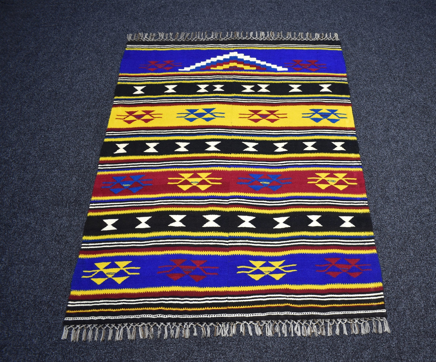 Yeni El Dokuma Otantik Manastır Namazlık Seccade Yün Kilim 6977