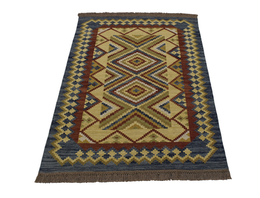 Yeni El Dokuma Dekoratif Cerit Yörükleri Meşhed İran Yün Kilim 6986