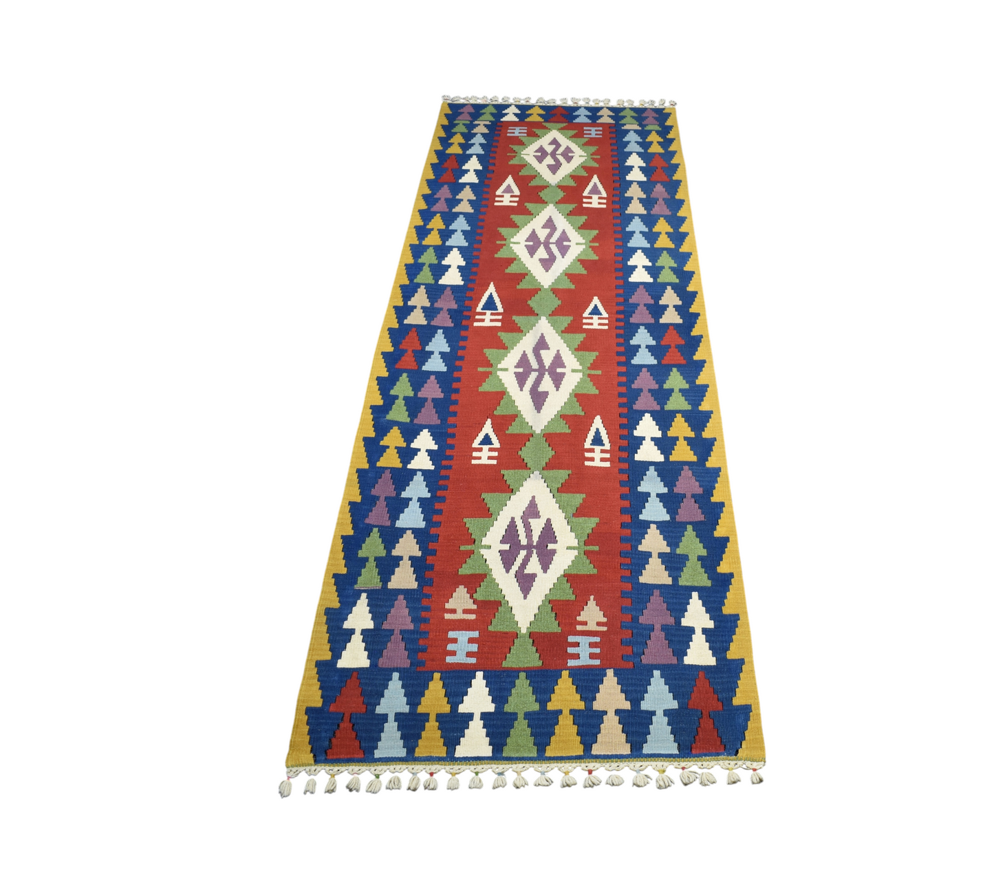 Yeni El Dokuma Eşsiz Pınarbaşı Kayseri Yolluk Yün Kilim 7002