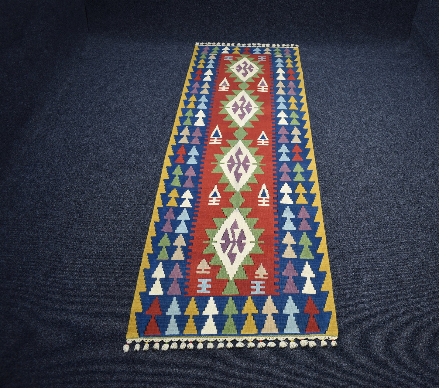 Yeni El Dokuma Eşsiz Pınarbaşı Kayseri Yolluk Yün Kilim 7002
