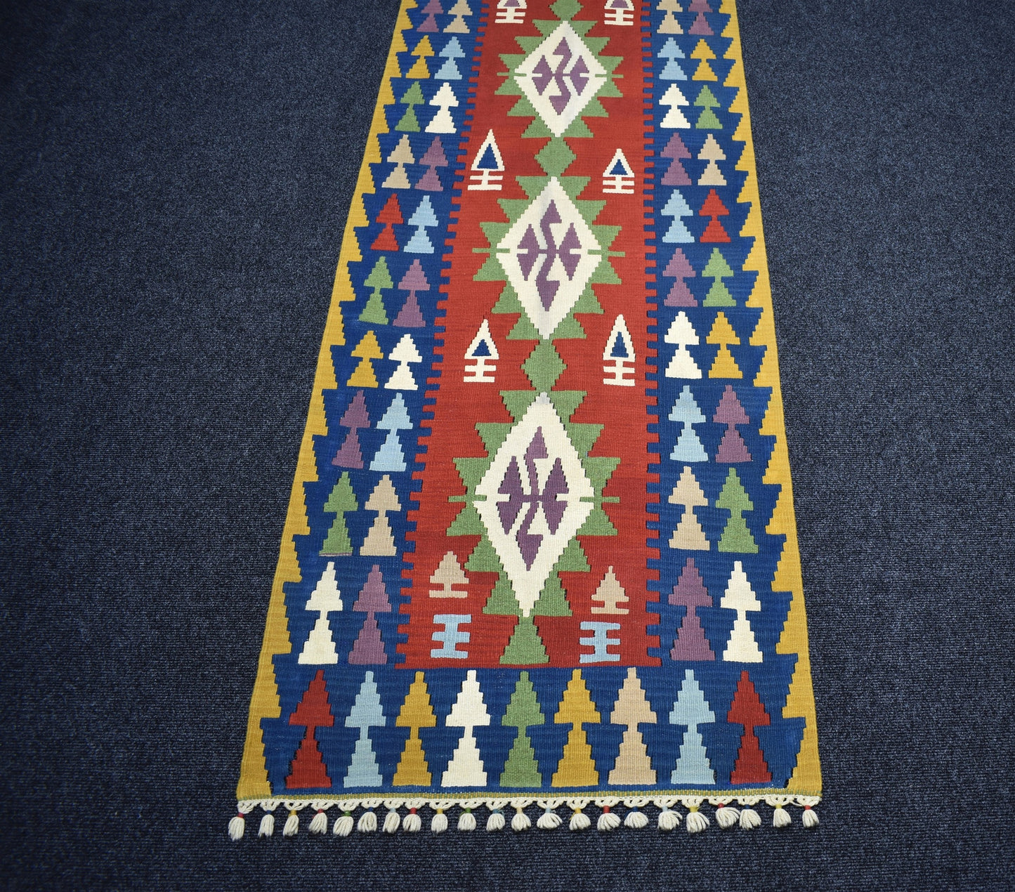 Yeni El Dokuma Eşsiz Pınarbaşı Kayseri Yolluk Yün Kilim 7002