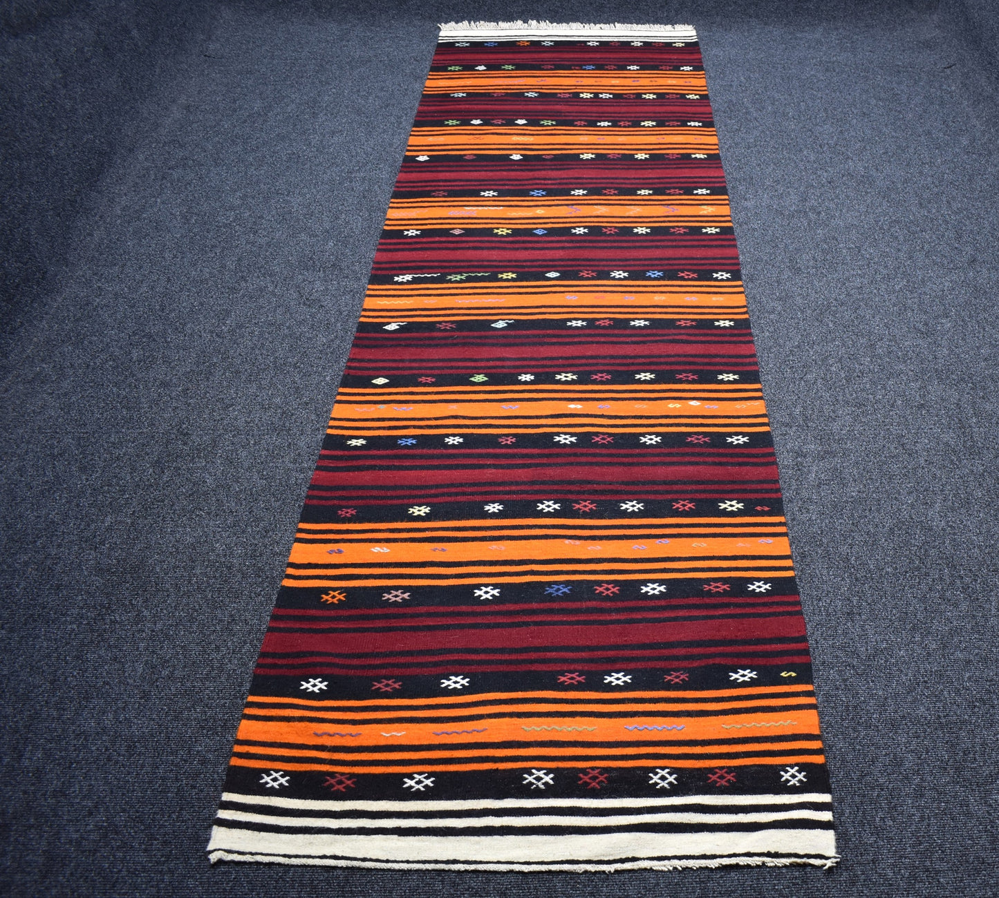 Yeni El Dokuma Şaheser Nadir Sivas Yolluk Yün Kilim 7023