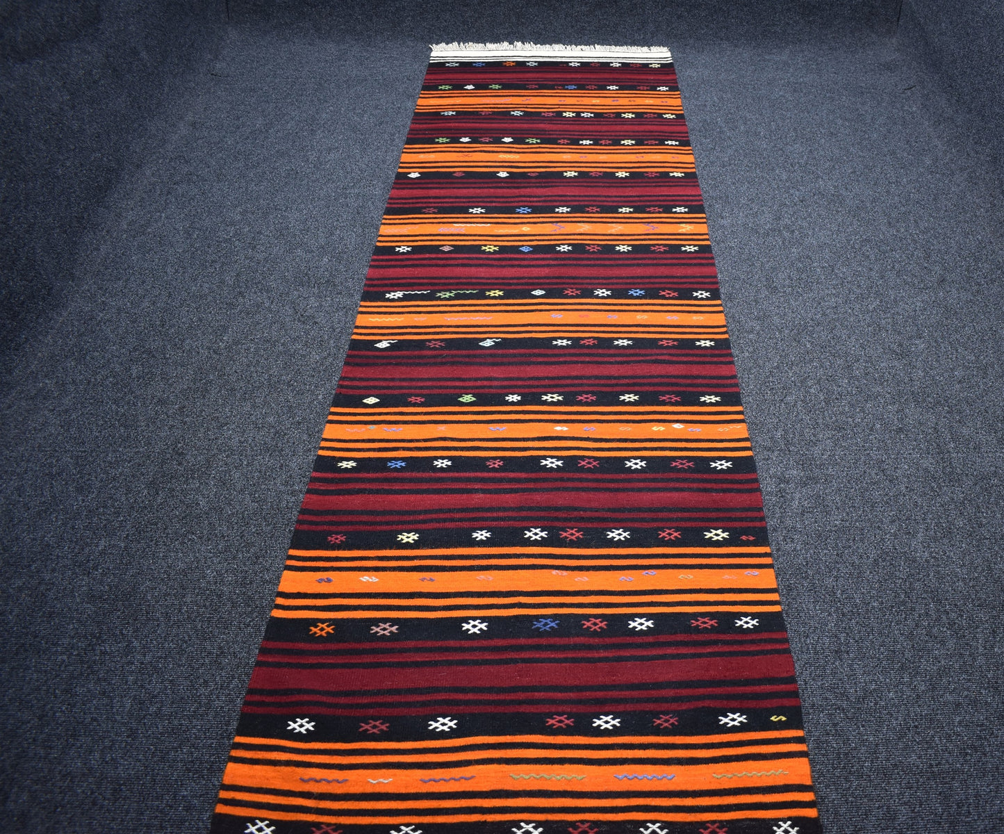 Yeni El Dokuma Şaheser Nadir Sivas Yolluk Yün Kilim 7023