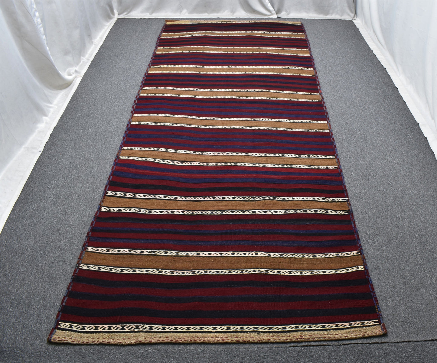 El Dokuma Nadir Yekpare Tek Parça Malatya Yün Kilim 7054