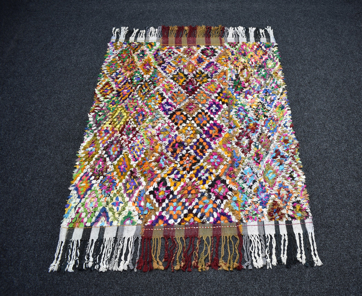 El Dokuma Otantik Reyhanlı Adana Tülü Yün Kilim 7083
