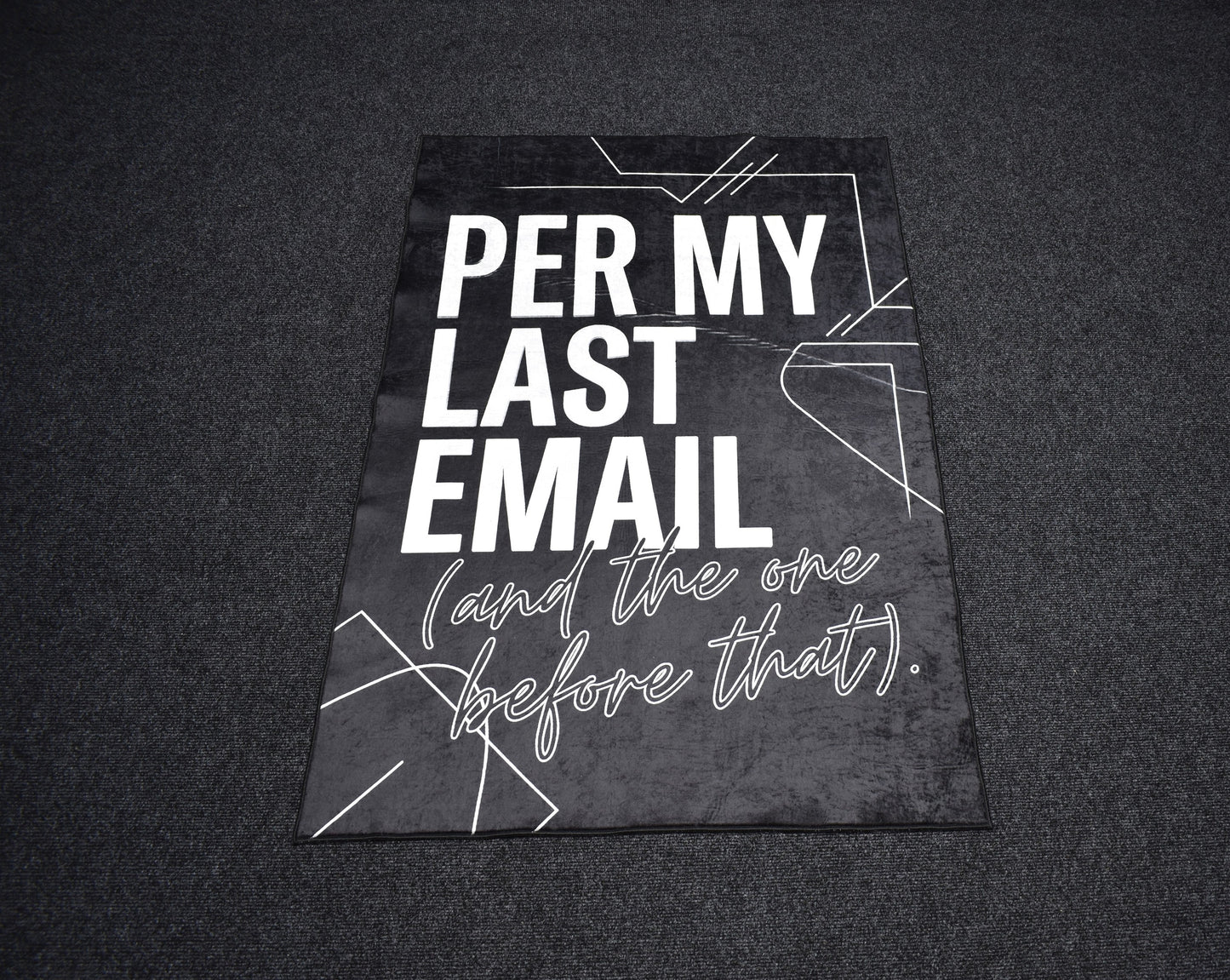 Yeni Lüks Dekoratif Per My Last Email Tasarım Digital Baskı Makine Halısı 7119