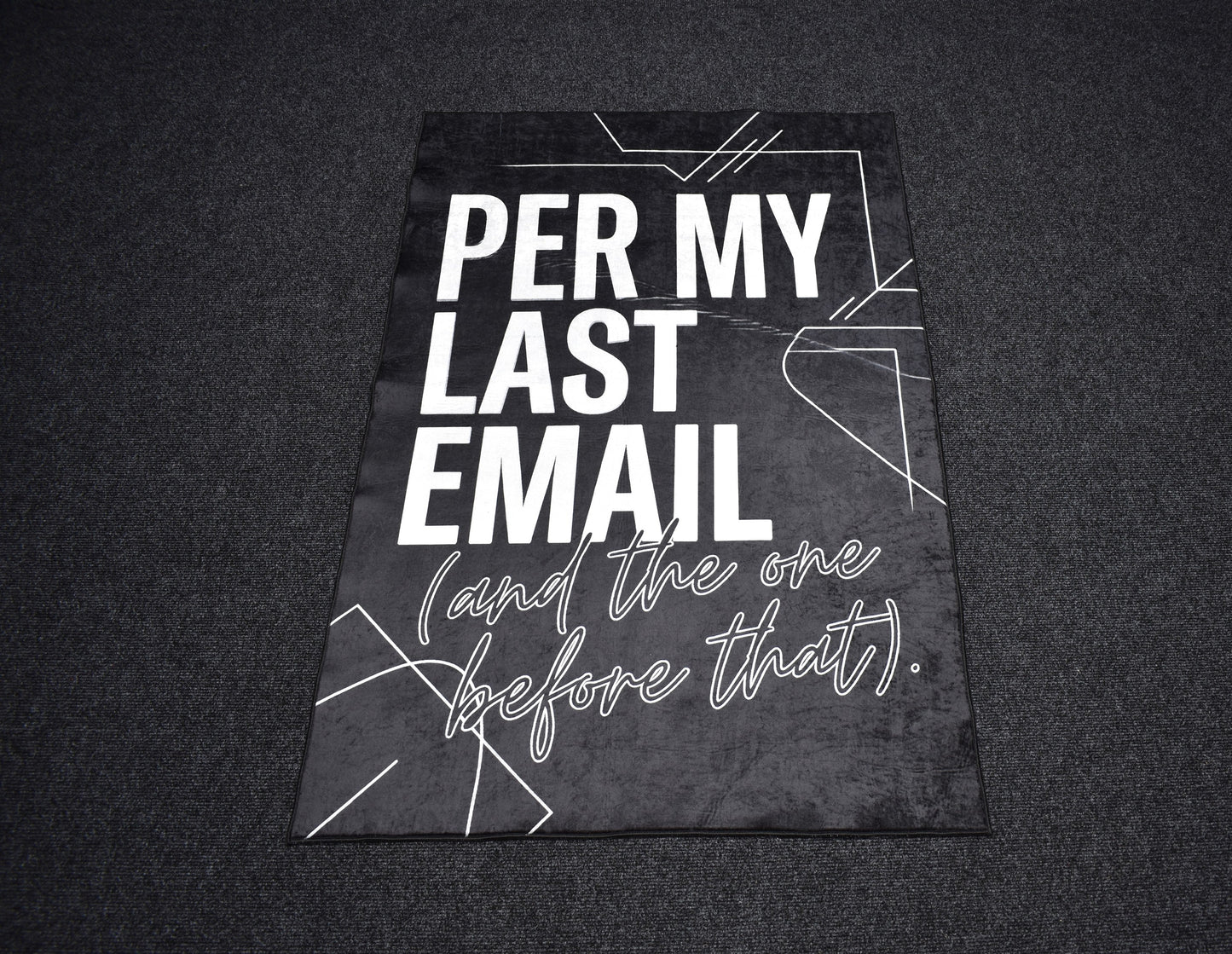 Yeni Lüks Dekoratif Per My Last Email Tasarım Digital Baskı Makine Halısı 7119