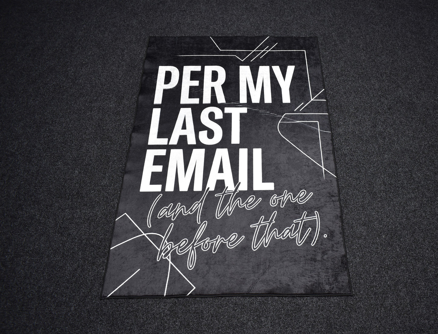 Yeni Lüks Dekoratif Per My Last Email Tasarım Digital Baskı Makine Halısı 7119