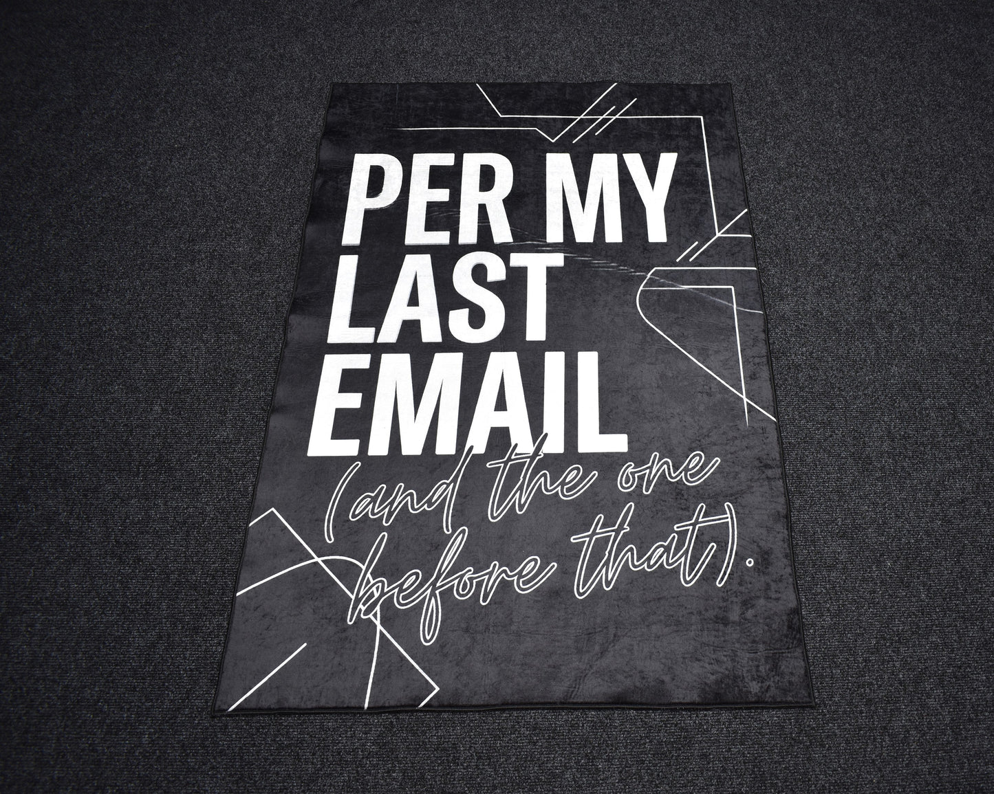 Yeni Lüks Dekoratif Per My Last Email Tasarım Digital Baskı Makine Halısı 7119