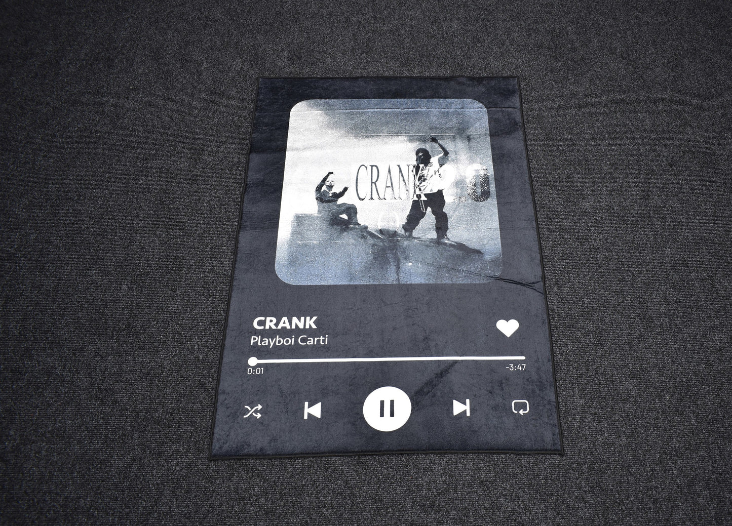 Yeni Lüks Dekoratif Crank Playboi Carti Tasarım Digital Baskı Makine Halısı 7122