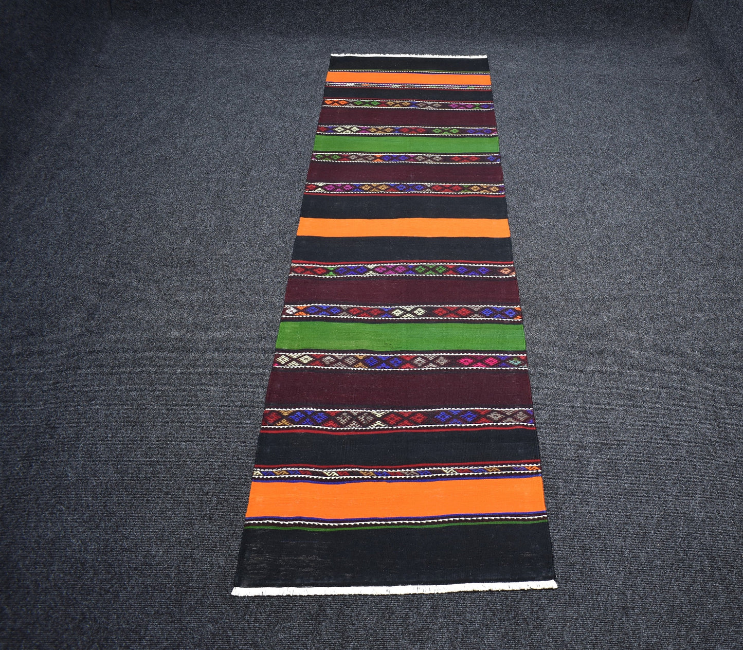 Yeni El Dokuma Şaheser Renkli Hafik Sivas Yolluk Yün Kilim 7133