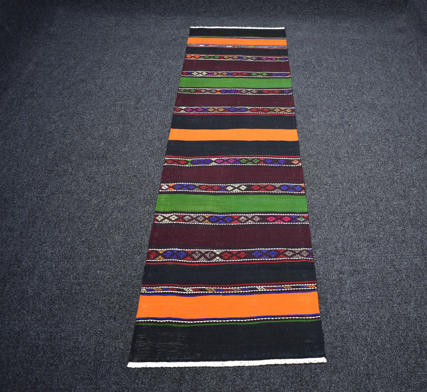 Yeni El Dokuma Şaheser Renkli Hafik Sivas Yolluk Yün Kilim 7133