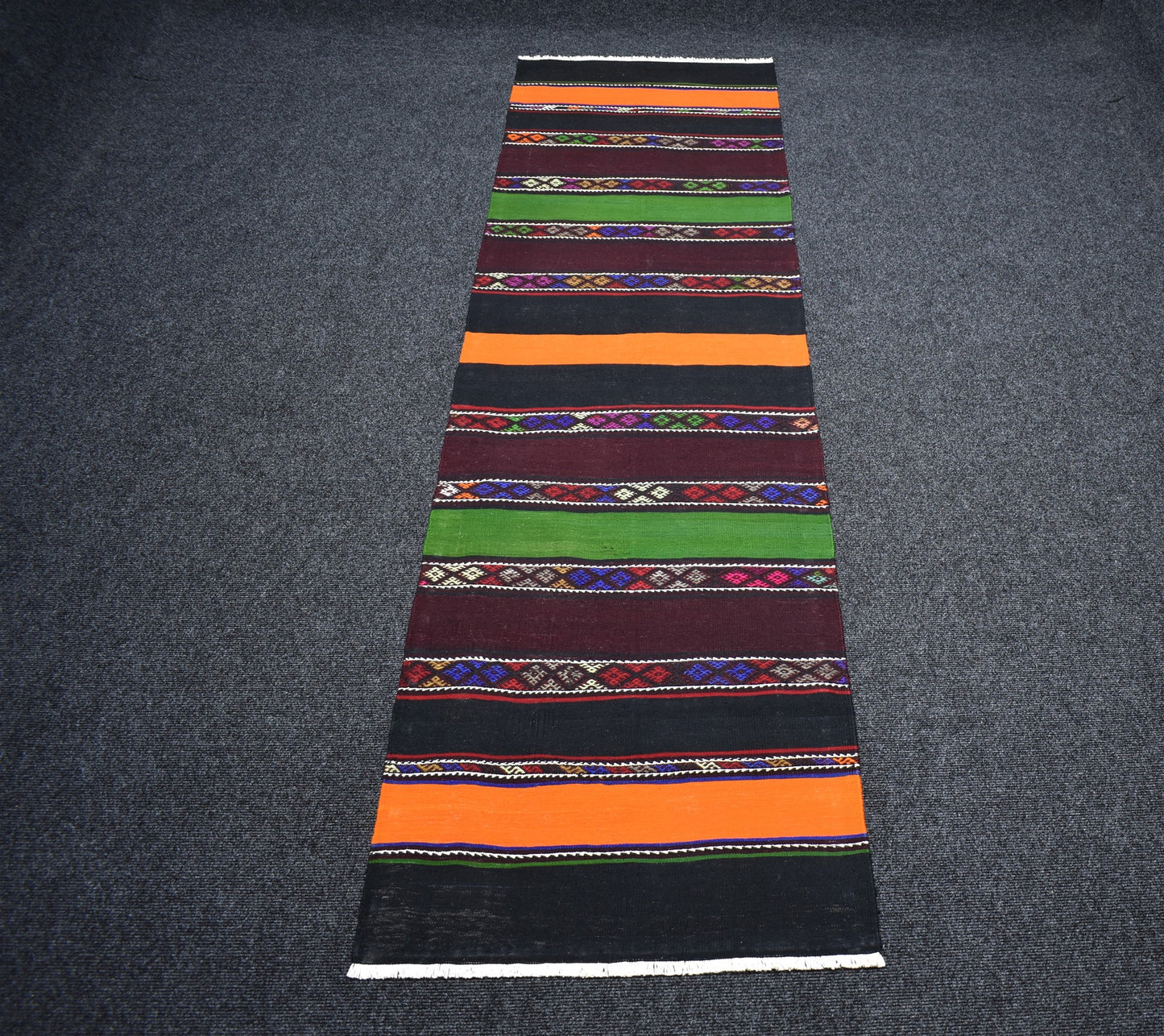Yeni El Dokuma Şaheser Renkli Hafik Sivas Yolluk Yün Kilim 7133