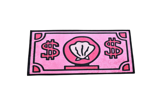 Yeni Lüks Dekoratif Pembe Para Banknotu Tasarım Digital Baskı Makine Halısı 7164