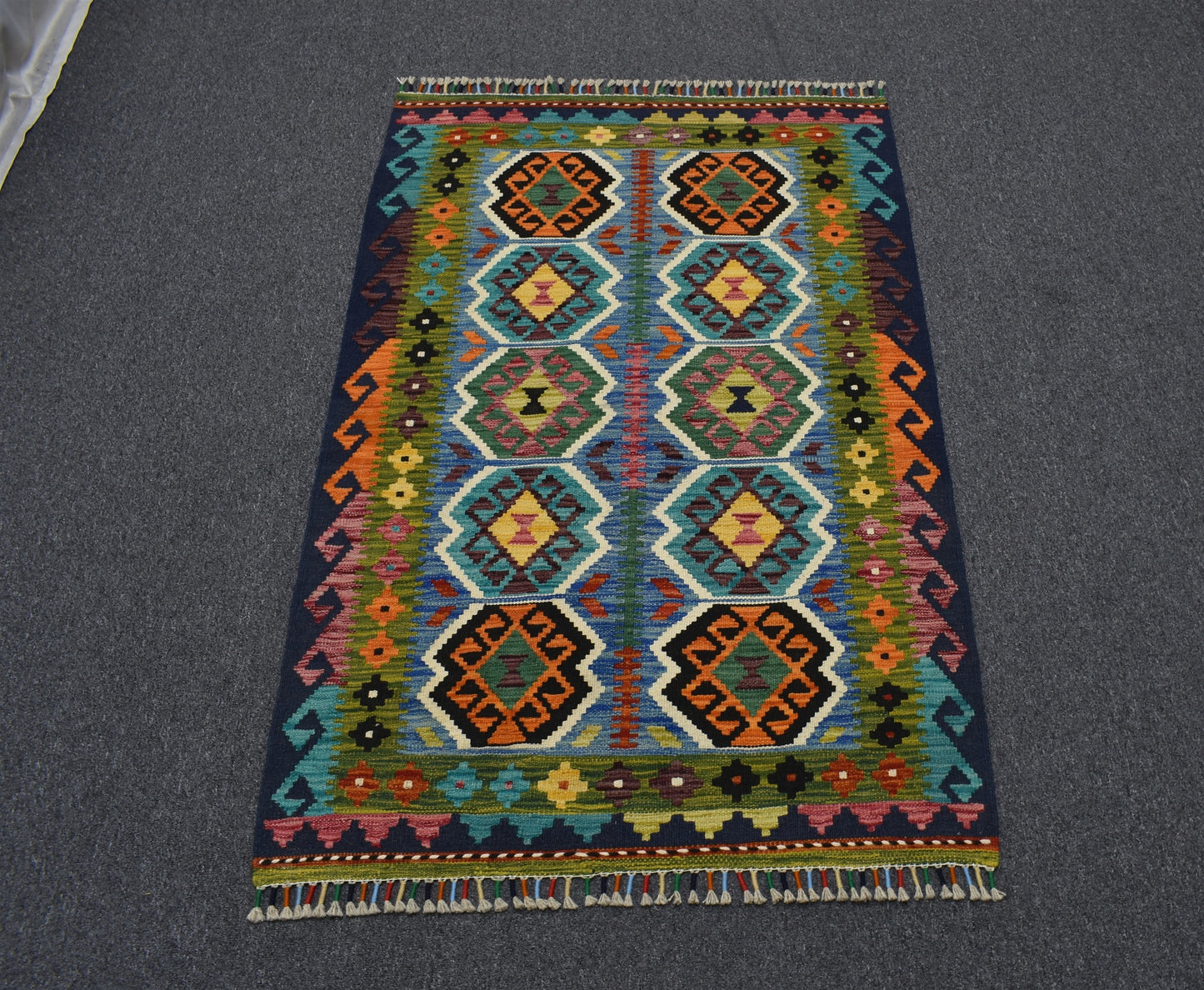 Yeni El Dokuma Benzersiz Cerit Yörükleri Meşhed İran Yün Kilim 7170
