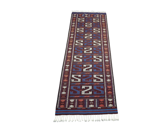 Yeni El Dokuma Başyapıt Yüncü Yörük Balıkesir Cecim Yün Yolluk Kilim 7176