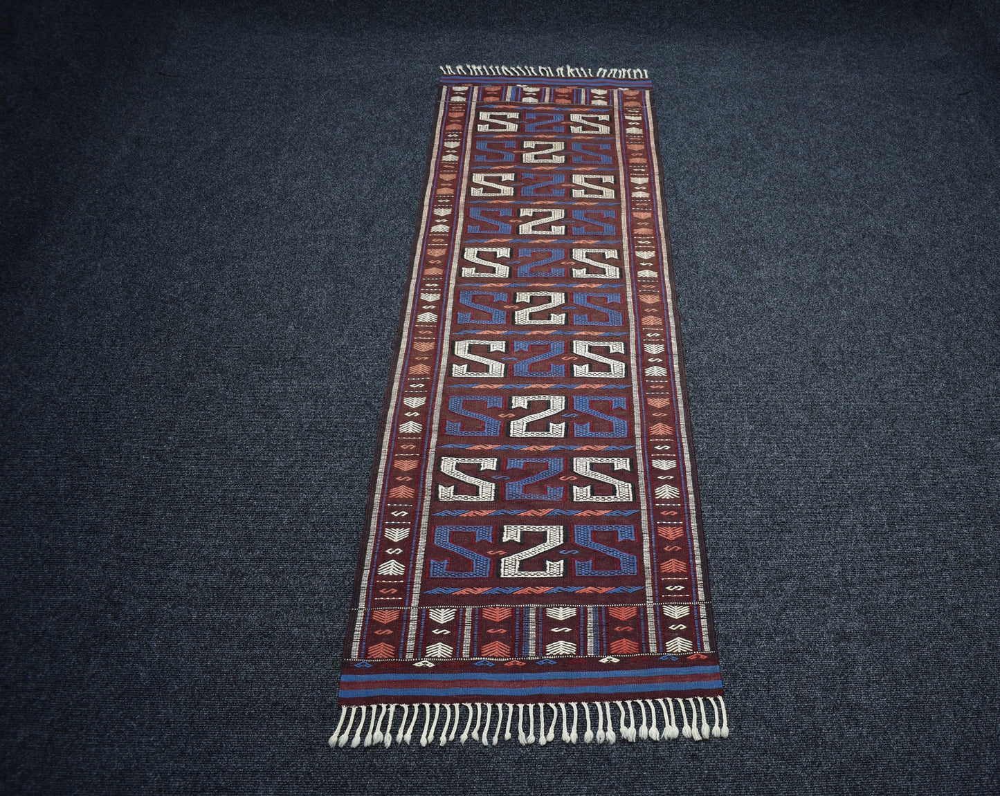 Yeni El Dokuma Başyapıt Yüncü Yörük Balıkesir Cecim Yün Yolluk Kilim 7176