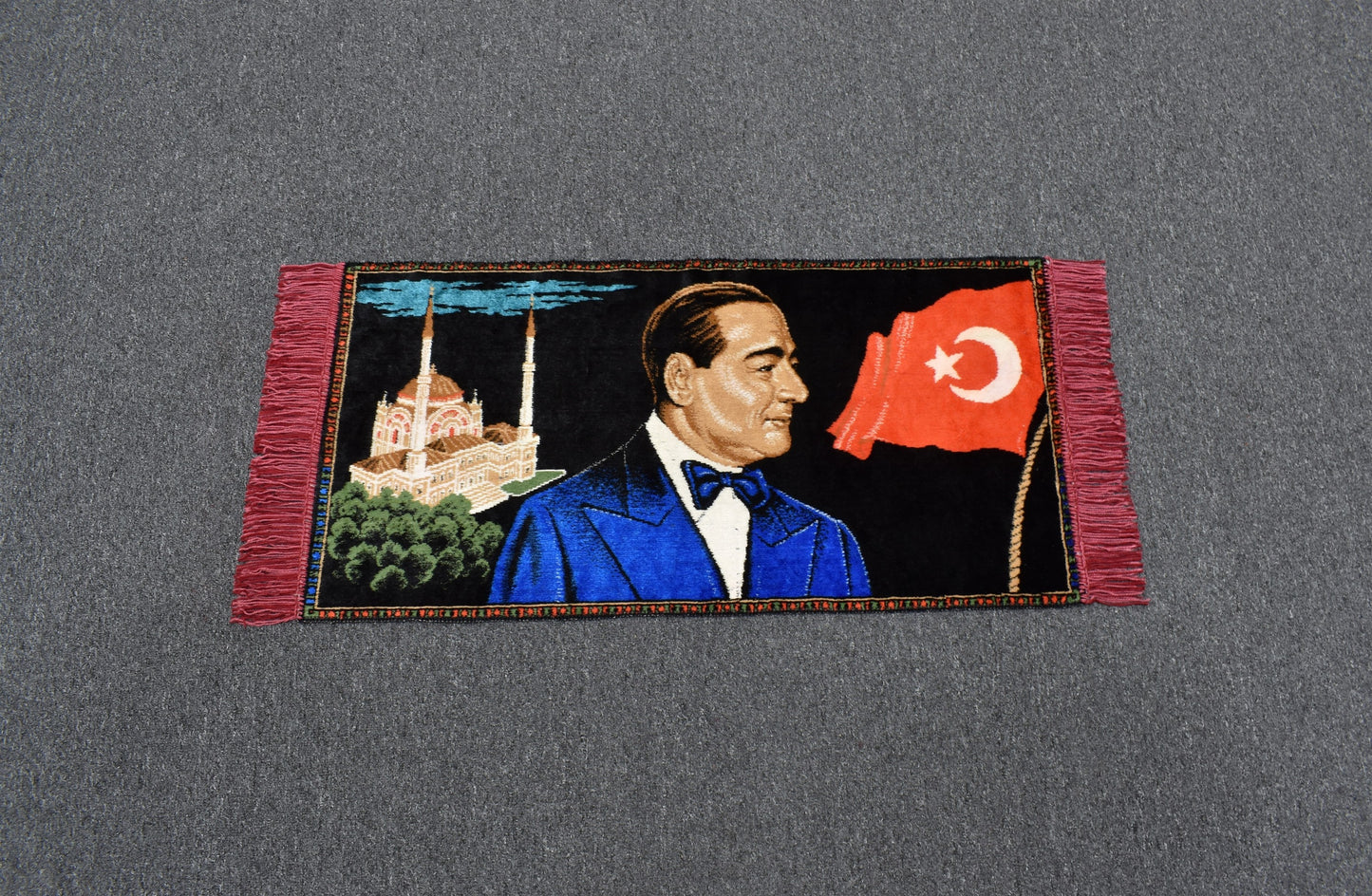 Yeni Nadir Merhum Adnan Menderes Tasvirli Portre Duvar Halısı 7182