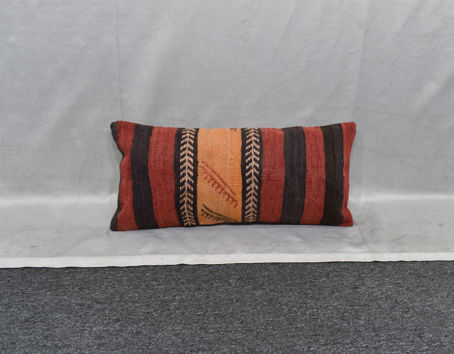 Yeni El Dokuma Dekoratif Lumbar Kilim Kırlent Yastık Kılıfı 7203