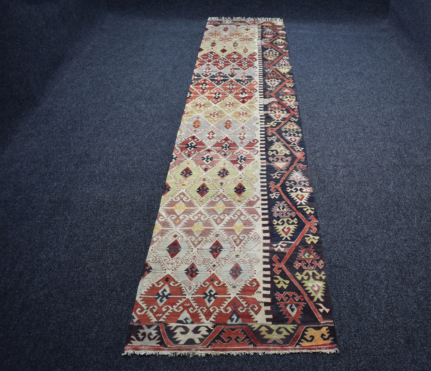 Antika El Dokuma Seçkin Sivrihisar Yolluk Yün Kilim 7217