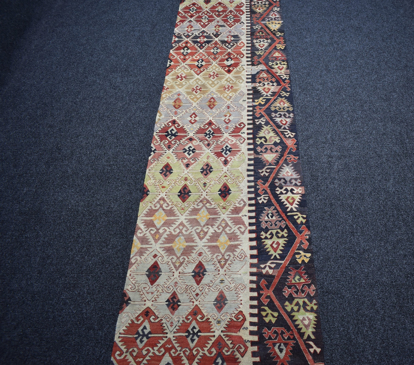 Antika El Dokuma Seçkin Sivrihisar Yolluk Yün Kilim 7217