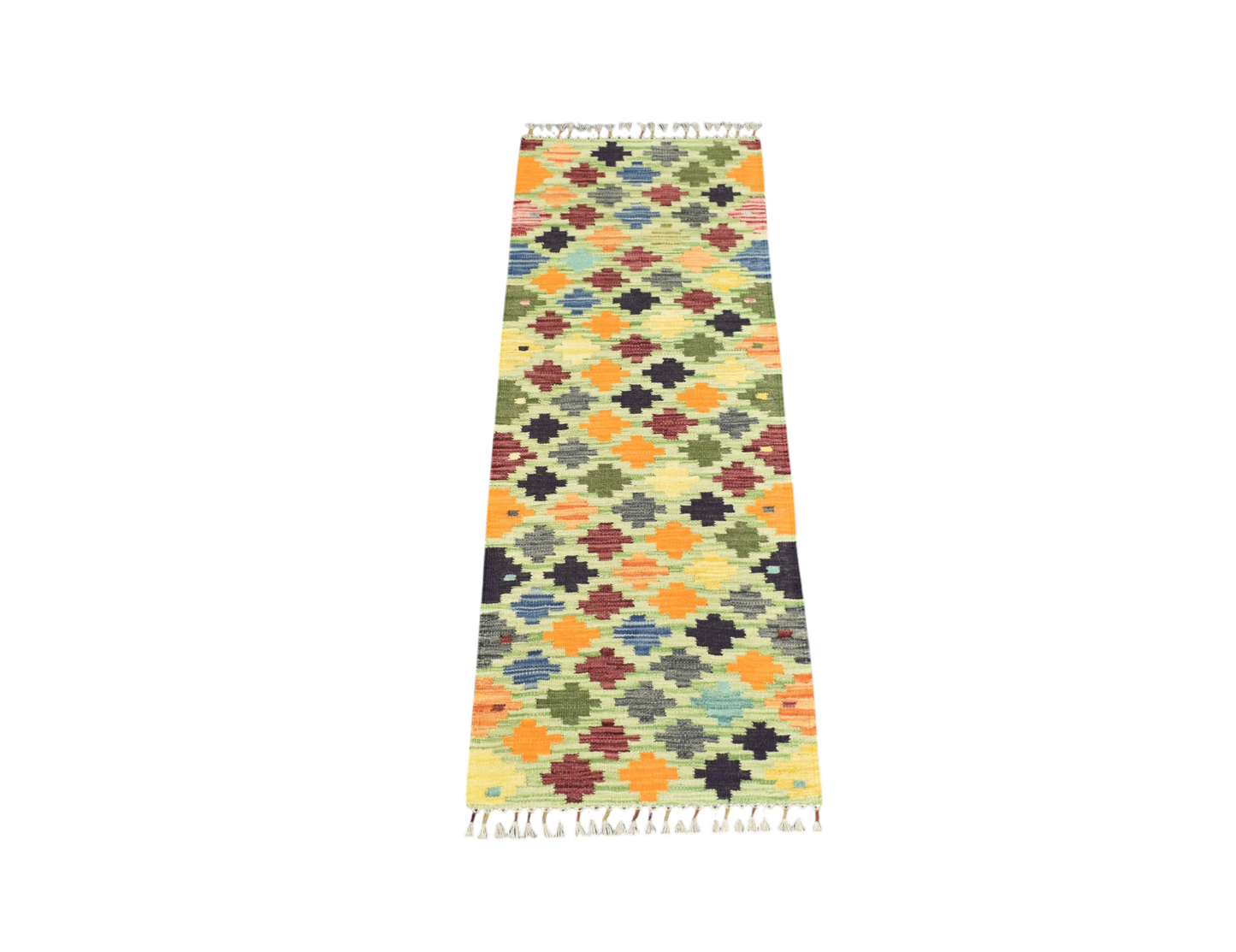 Yeni El Dokuma Cerit Yörükleri Meşhed İran Mini Yolluk Yün Kilim 7223