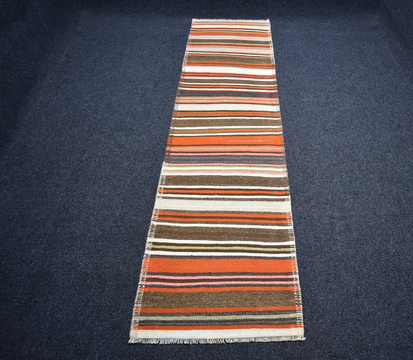 Yeni El Dokuma Nadir Otantik Kağızman Yün Yolluk Kilim 7225