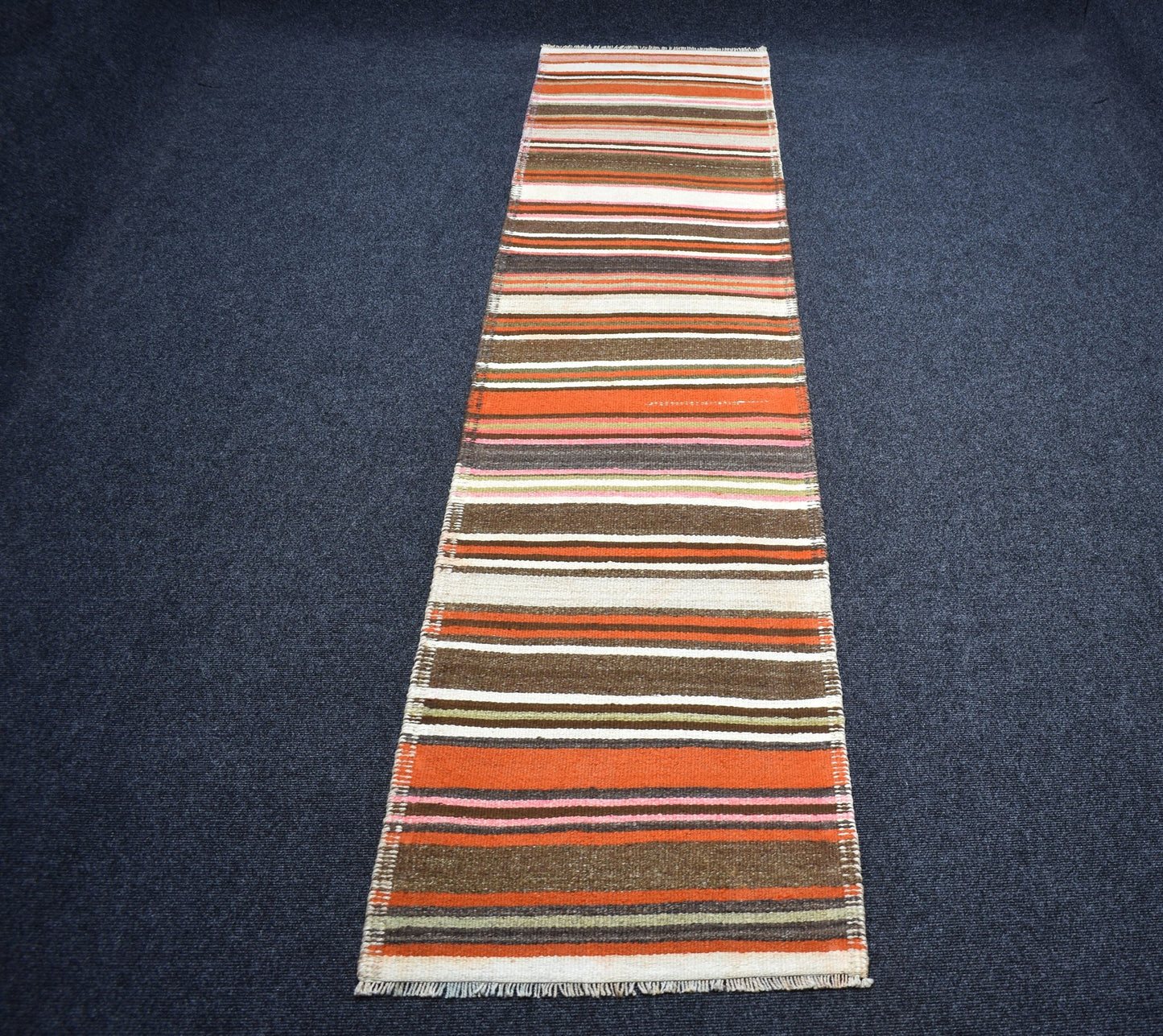 Yeni El Dokuma Nadir Otantik Kağızman Yün Yolluk Kilim 7225
