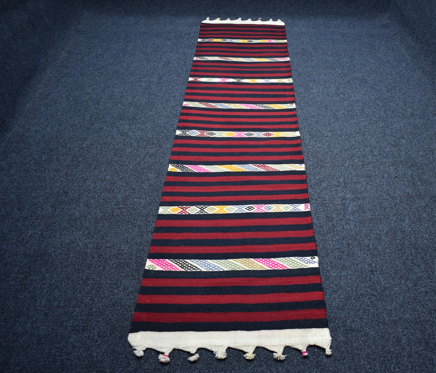El Dokuması Başyapıt Malatya Yolluk Yün Kilim 7237