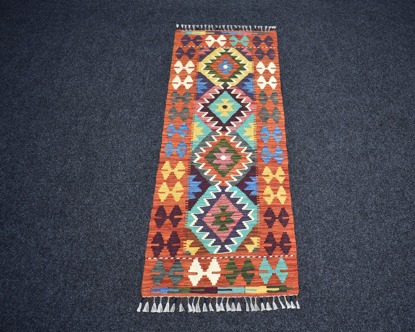 Yeni El Dokuma Nadir Cerit Yörükleri Meşhed İran Mini Yolluk Yün Kilim 7238