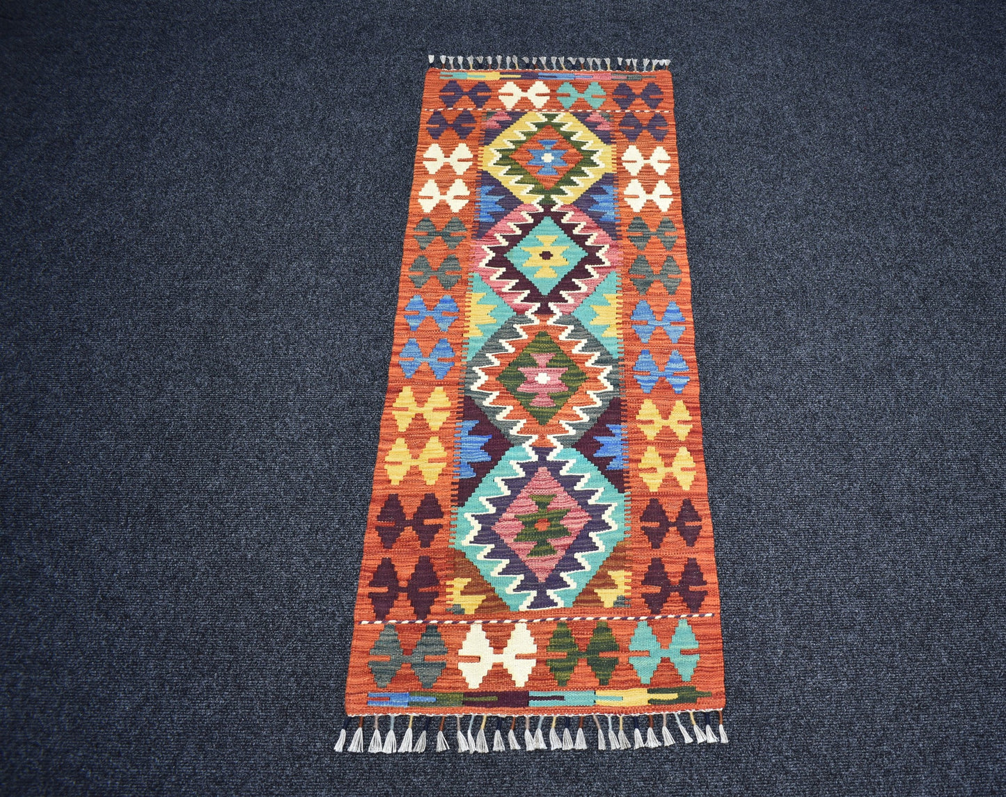 Yeni El Dokuma Nadir Cerit Yörükleri Meşhed İran Mini Yolluk Yün Kilim 7238