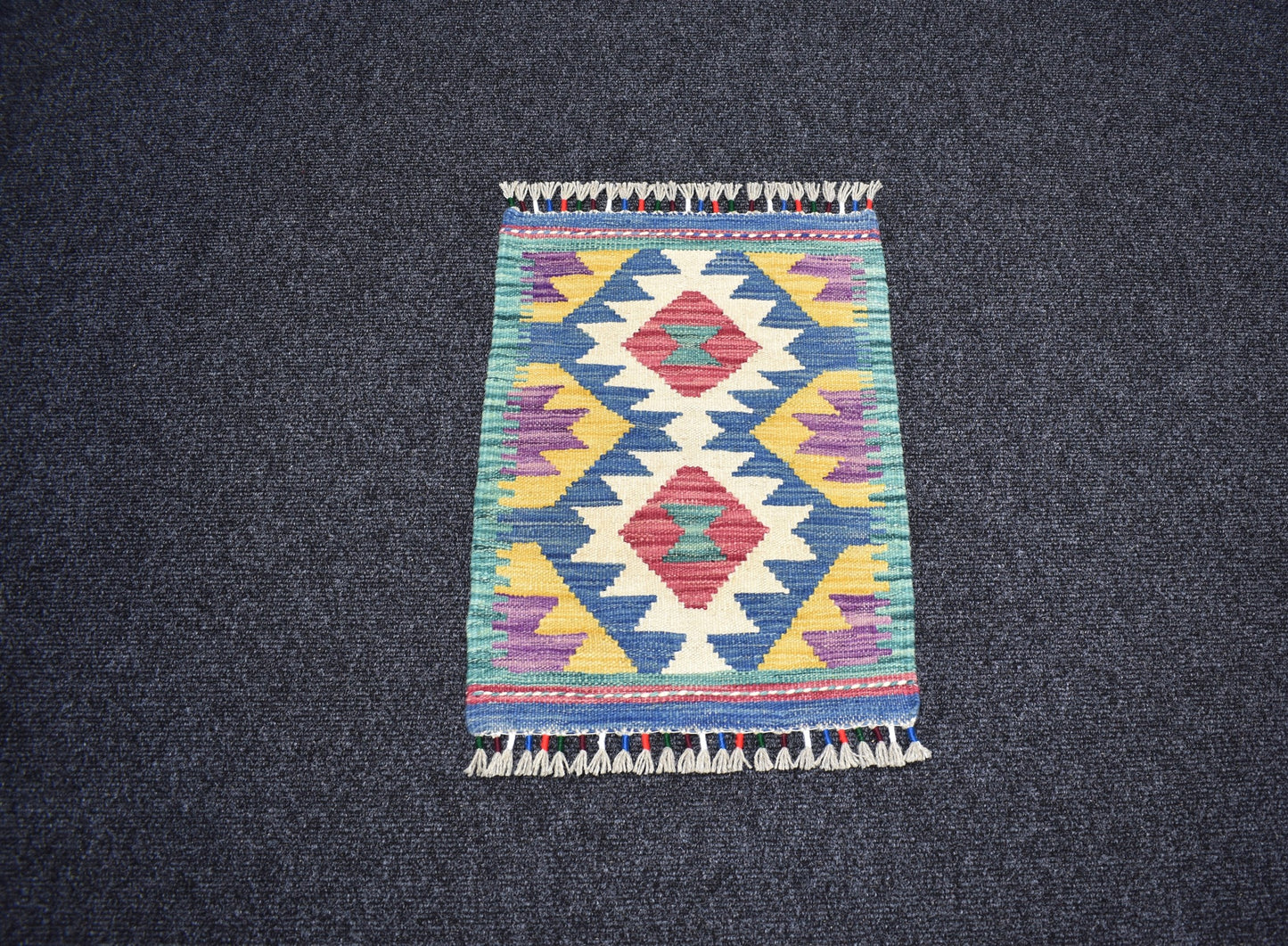 Yeni El Dokuma Benzersiz Cerit Yörükleri Meşhed İran Yün Kilim 7240