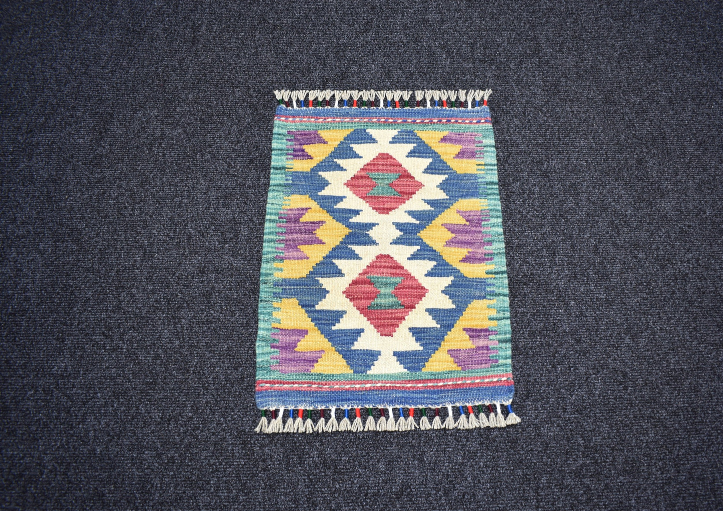 Yeni El Dokuma Benzersiz Cerit Yörükleri Meşhed İran Yün Kilim 7240
