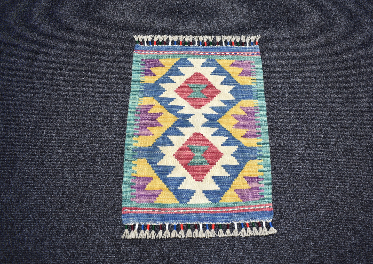 Yeni El Dokuma Benzersiz Cerit Yörükleri Meşhed İran Yün Kilim 7240