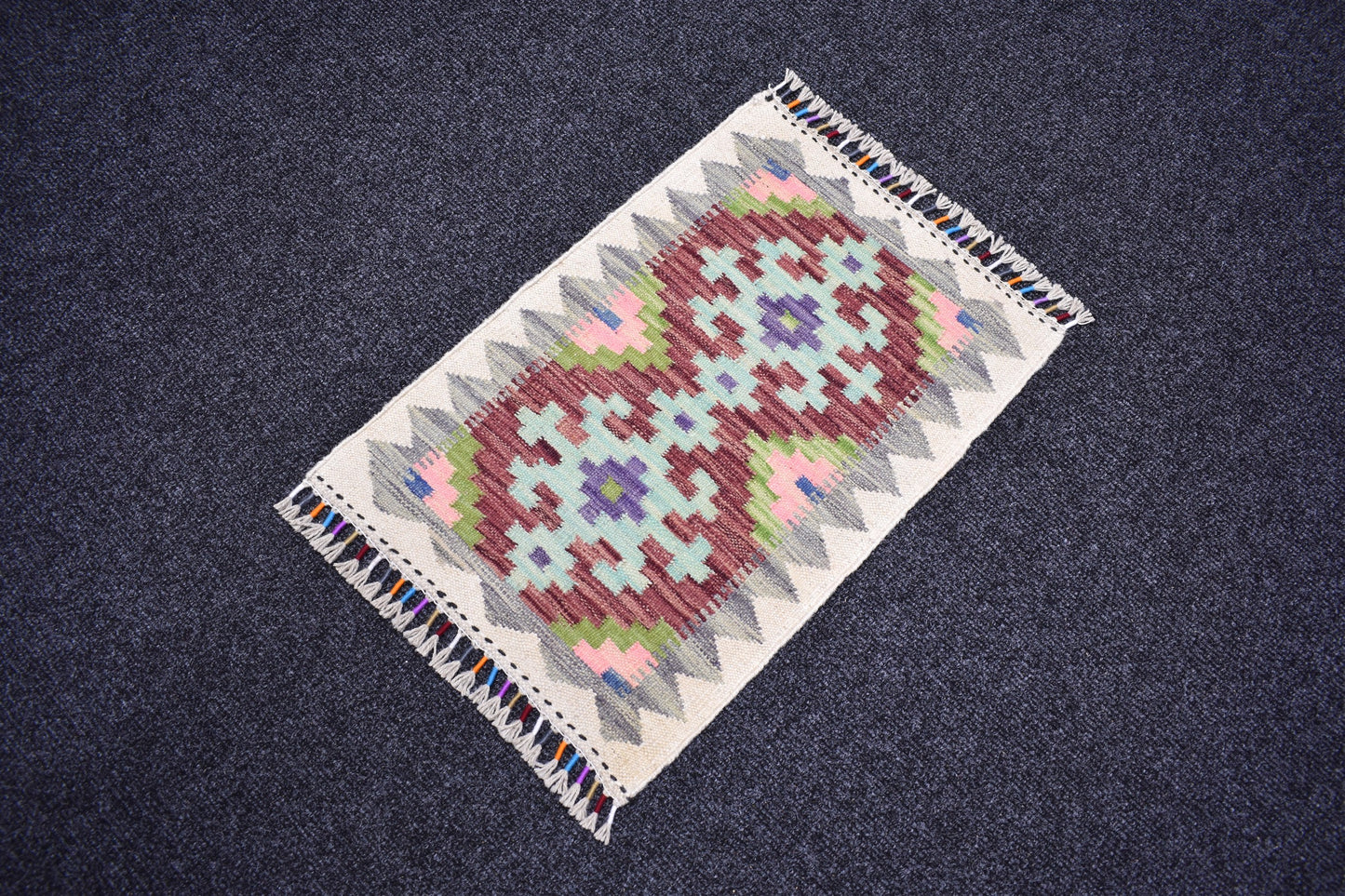 Yeni El Dokuma Şaheser Cerit Yörükleri Meşhed İran Yün Kilim 7243