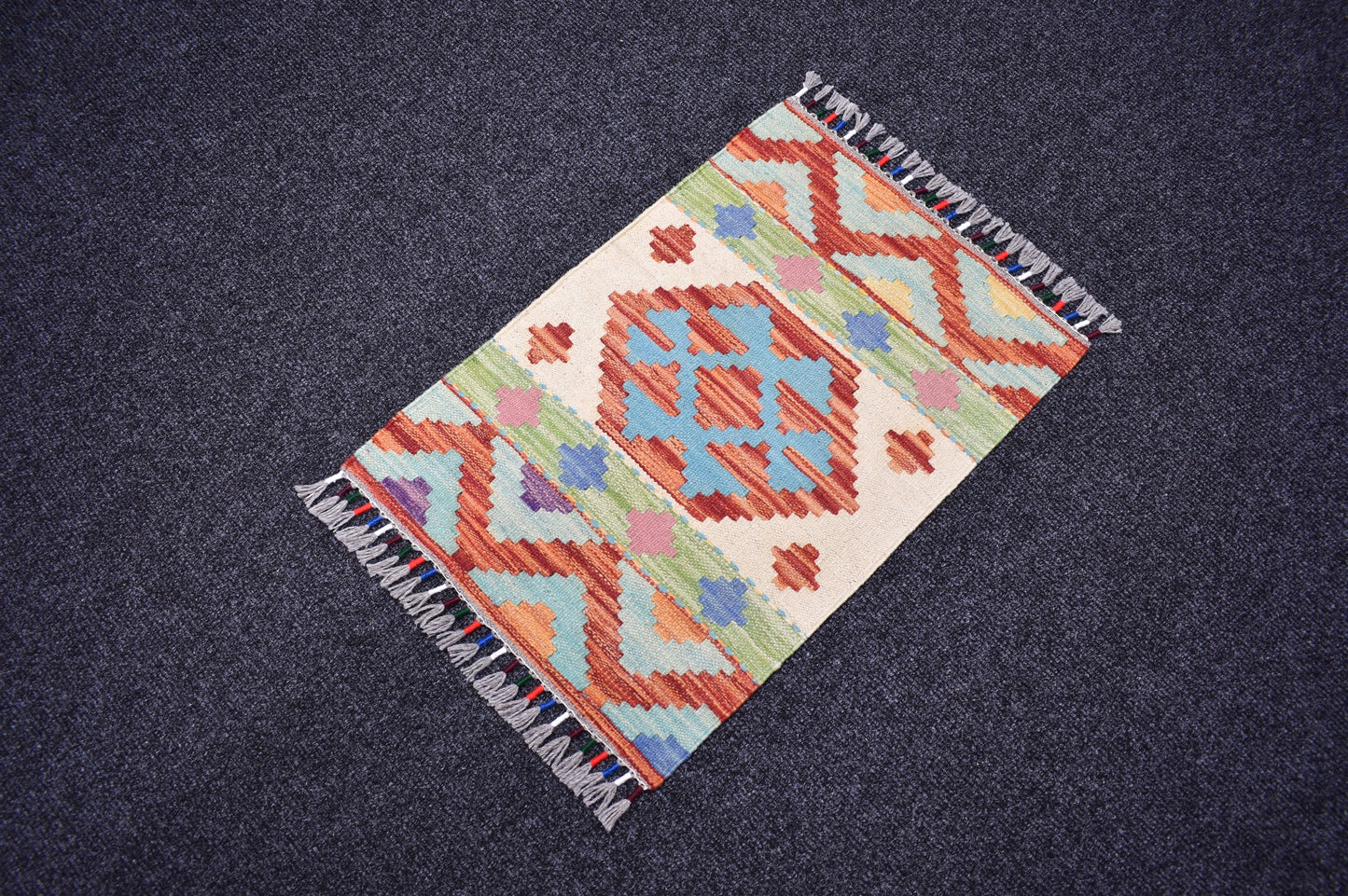 Yeni El Dokuma Emsalsiz Meşhed Cerit Yörükleri İran Yün Kilim 7245
