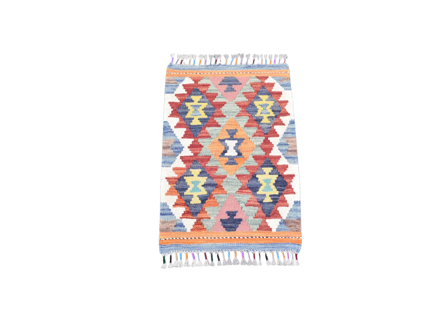 Yeni El Dokuma Otantik Meşhed Cerit Yörükleri İran Yün Kilim 7246