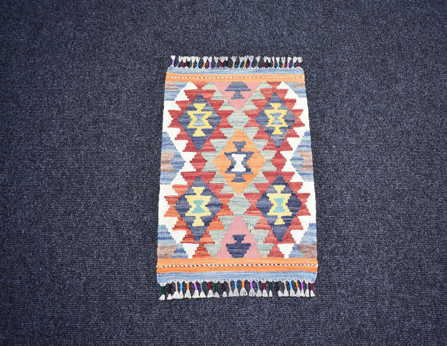 Yeni El Dokuma Otantik Meşhed Cerit Yörükleri İran Yün Kilim 7246