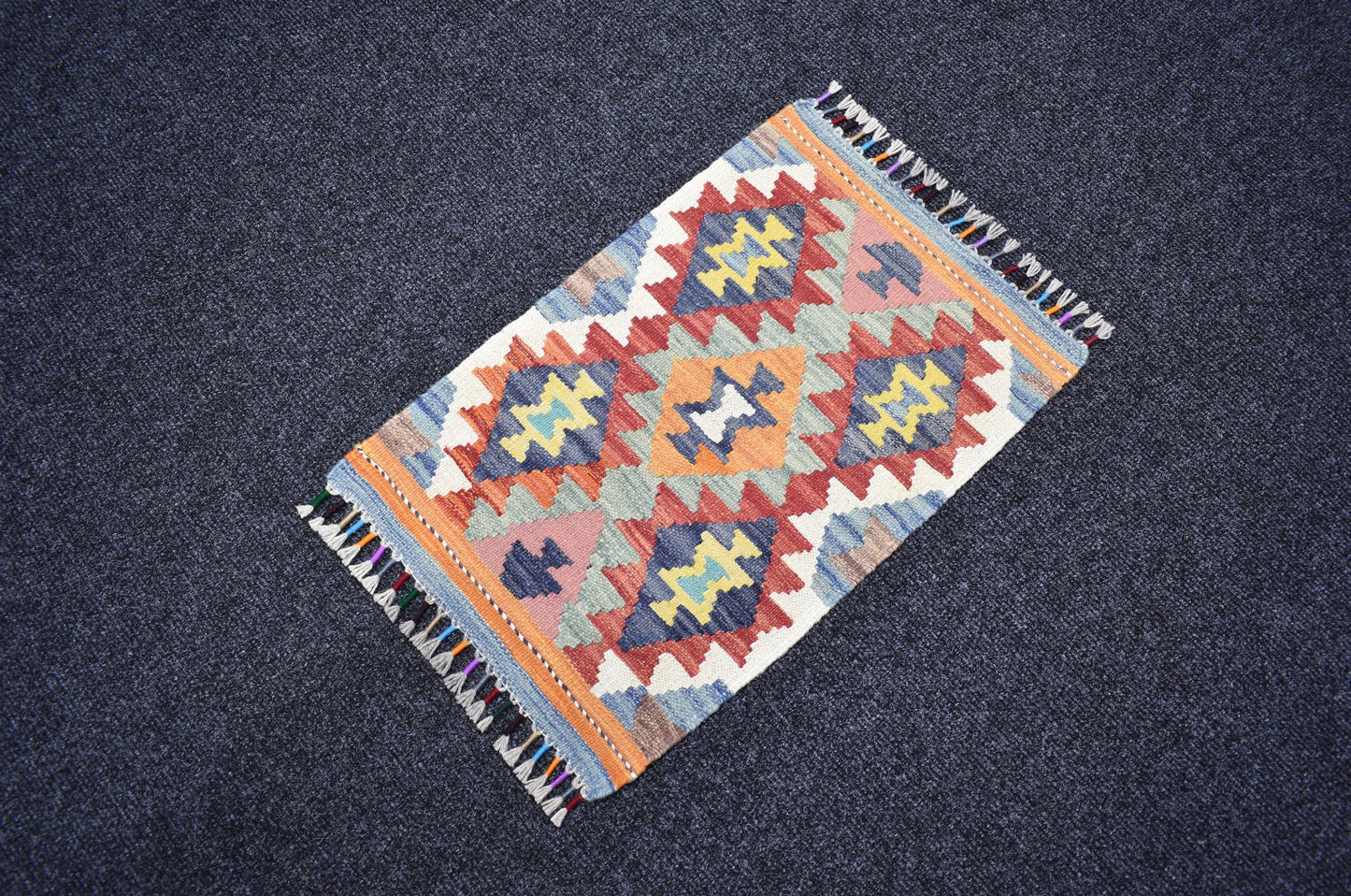 Yeni El Dokuma Otantik Meşhed Cerit Yörükleri İran Yün Kilim 7246